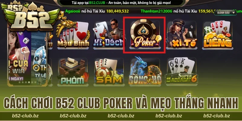 B52 Club poker