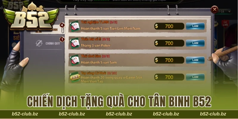 Chiến dịch tặng quà cho tân binh B52