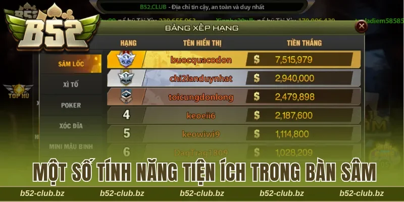 Khám phá một số tính năng tiện ích trong bàn sâm