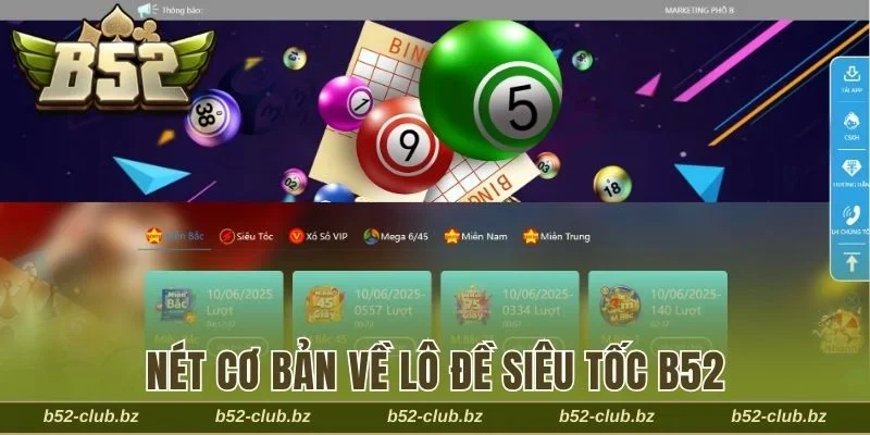 Một vài nét cơ bản về lô đề siêu tốc B52