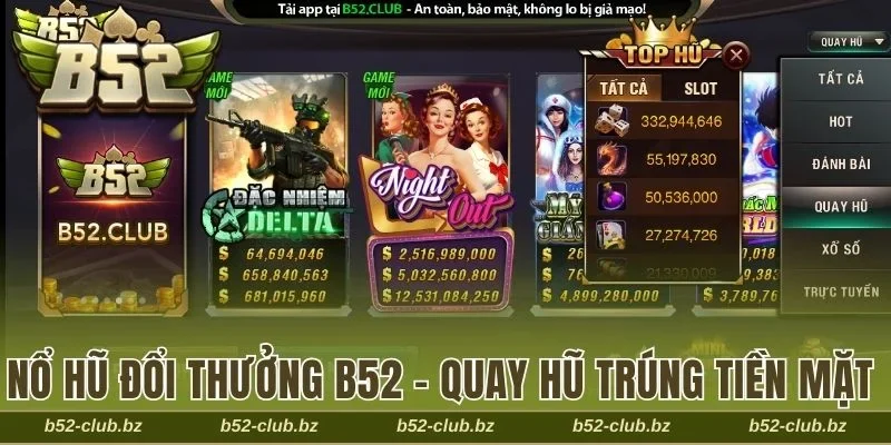 Nổ hũ đổi thưởng B52