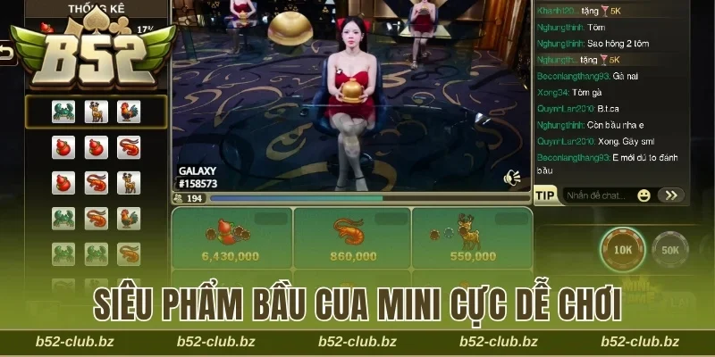 Siêu phẩm Bầu Cua mini cực dễ chơi