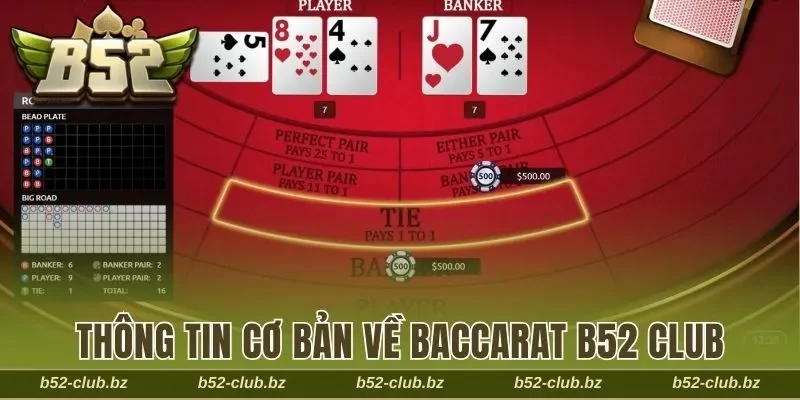 Thông tin cơ bản về baccarat B52 Club