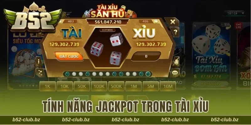 Quy định về năng jackpot trong luật chơi Tài xỉu B52