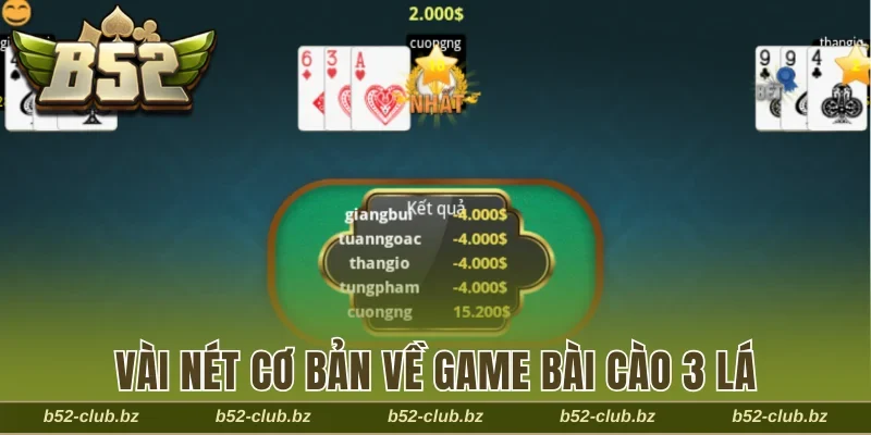 Vài nét cơ bản về game bài cào 3 lá